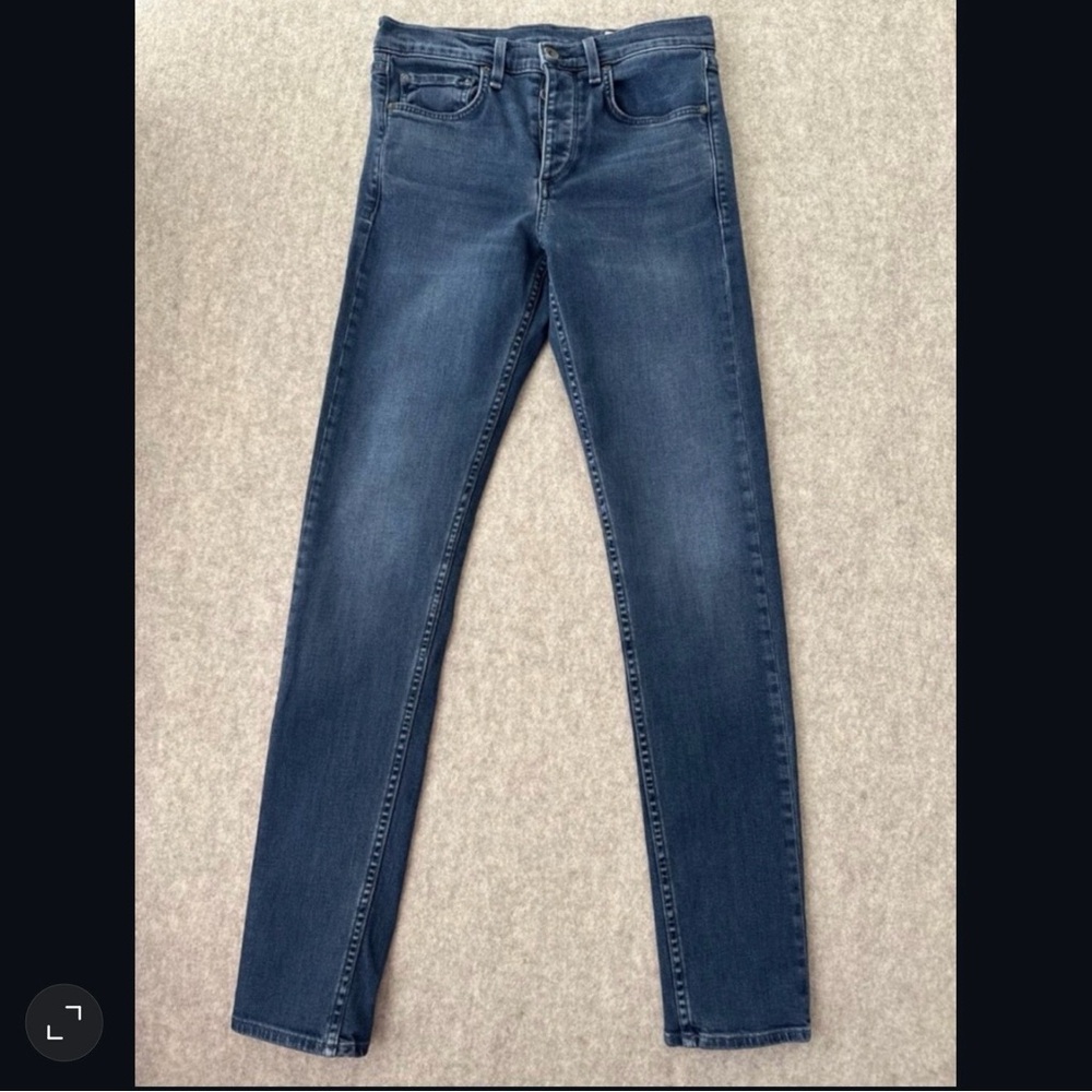 rag and bone Standard Issue Fit 2 Jean Mens 29x32 Minna Wash Button Fly Slim Fit